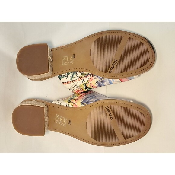 NEW J.Renee Cassio Slide Sandal Artistic Cote D'Azur Espadrille 1.5" Heel Size 8 - Picture 7 of 8